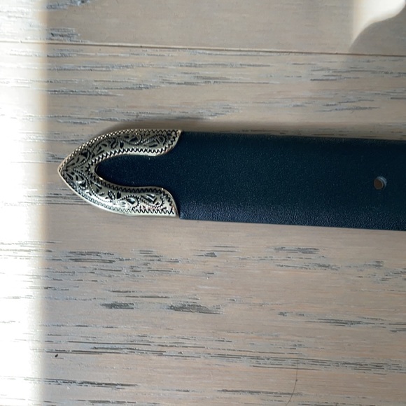 Express gold single buckle western belt - Picture 4 of 4